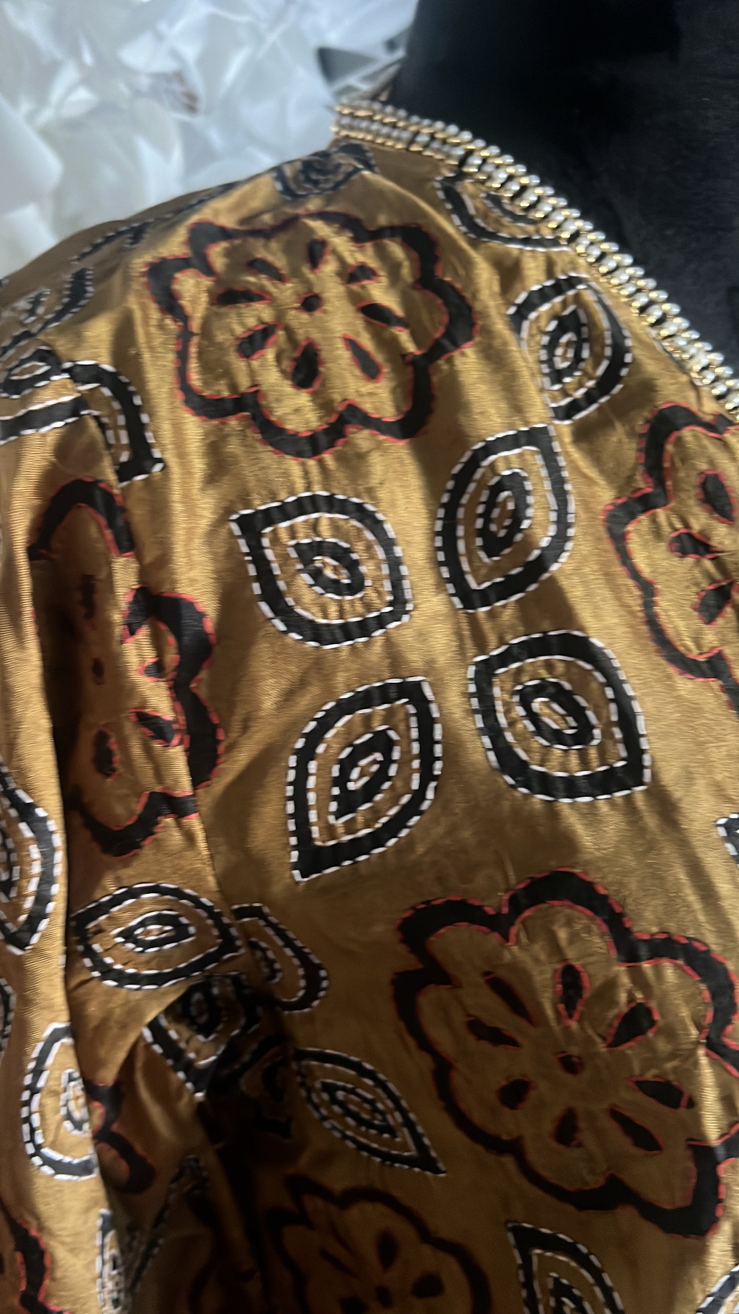 Gold Nakshi Kantha Kimono