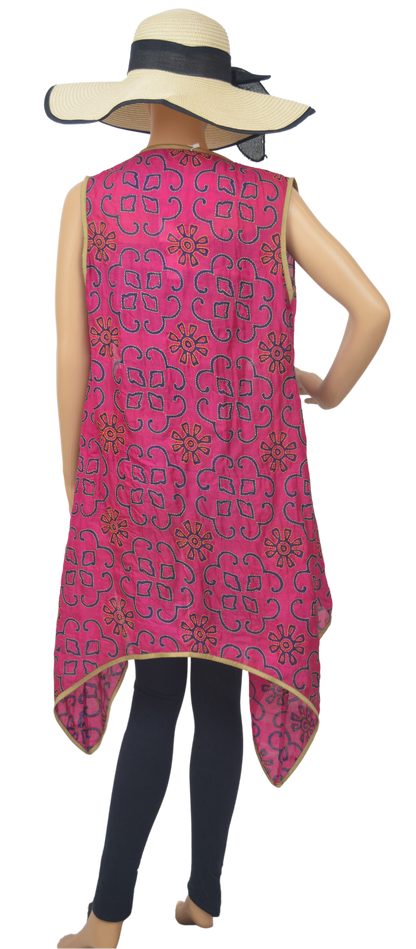 Nakshi Katha Cape Pink