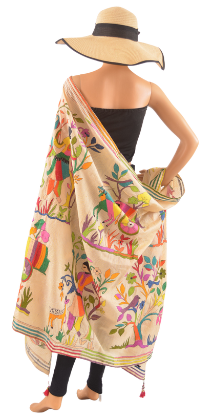 Nakshi Kantha Cape