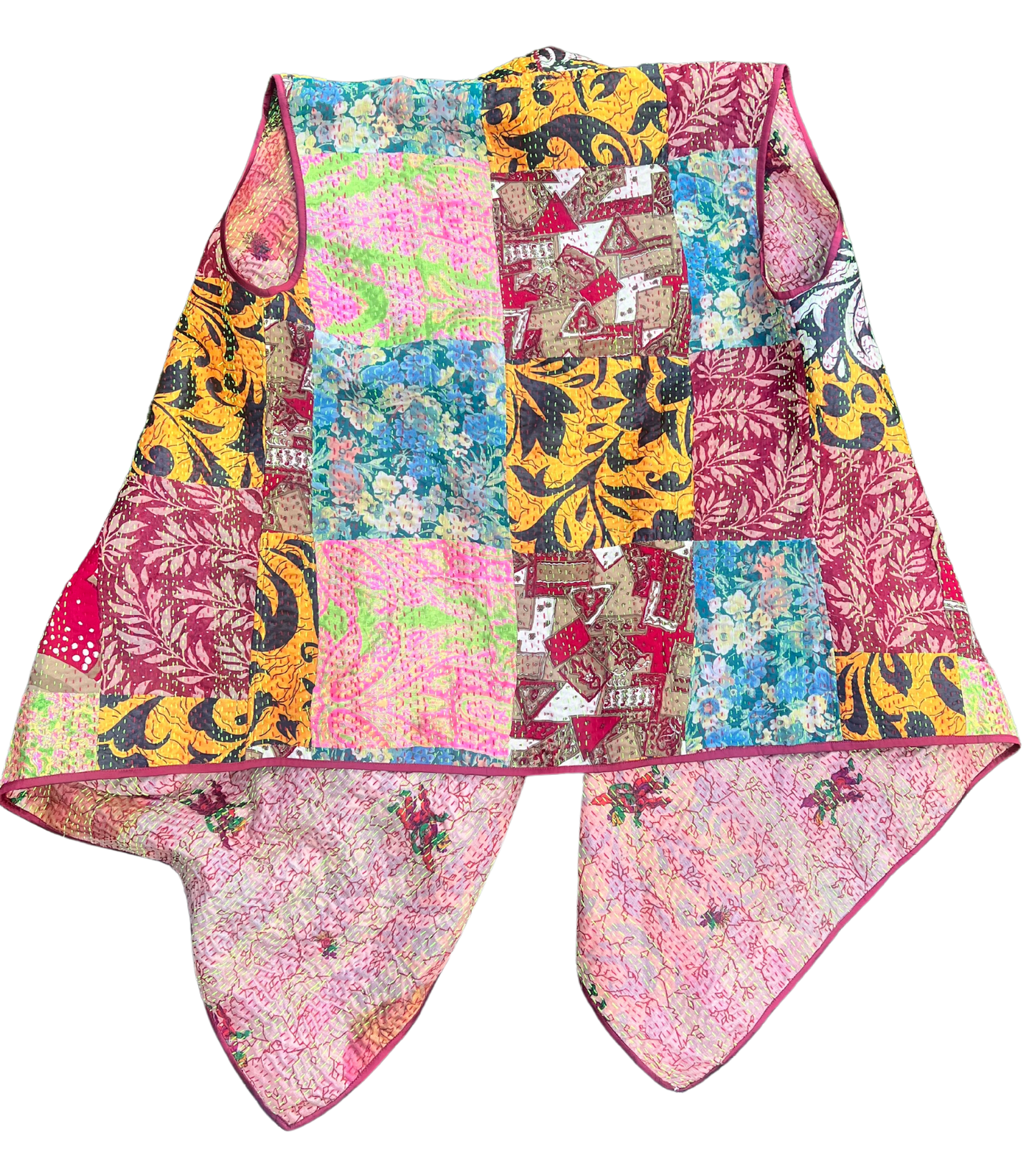 Baul Kantha Cape Jacket