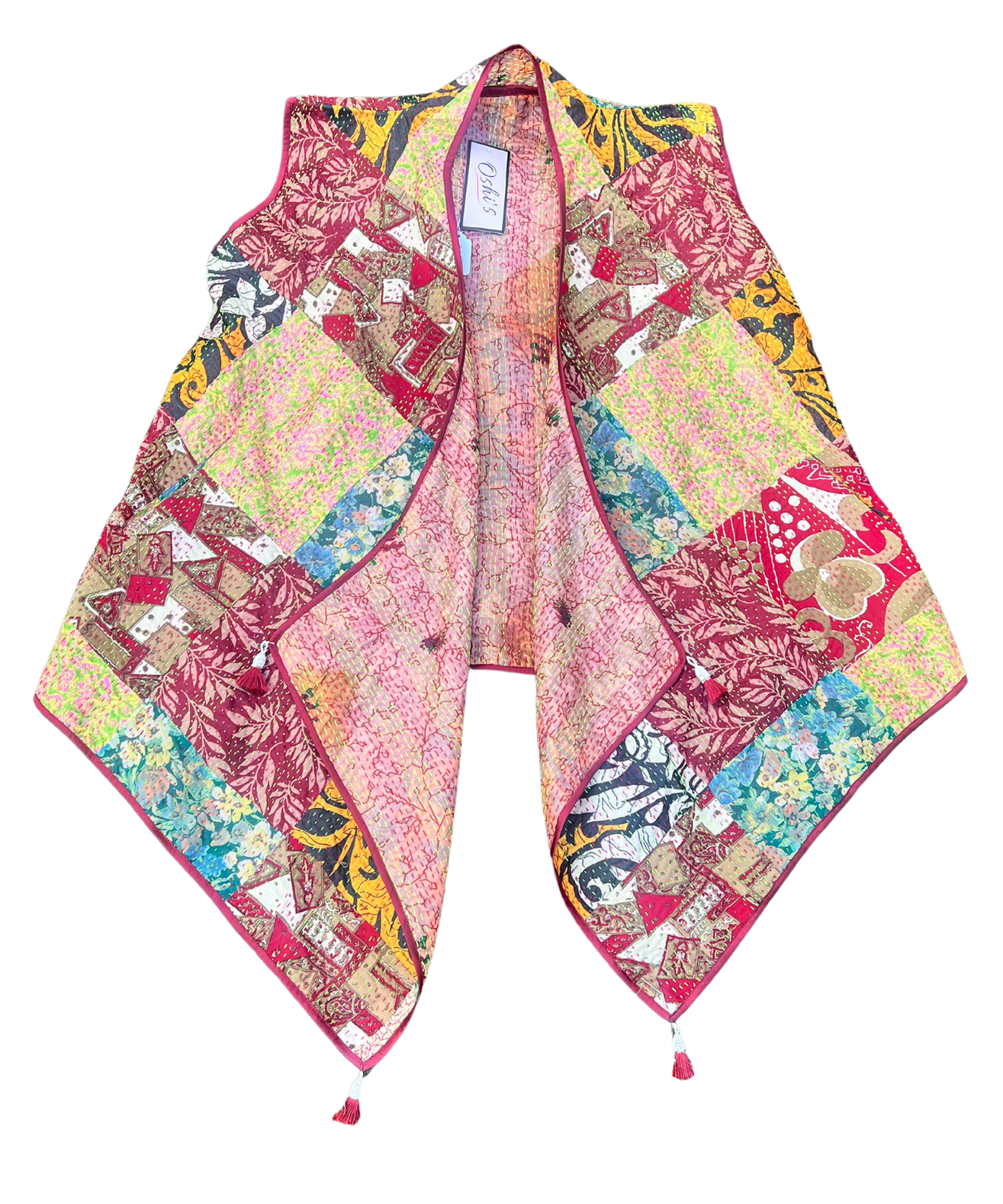 Baul Kantha Cape Jacket