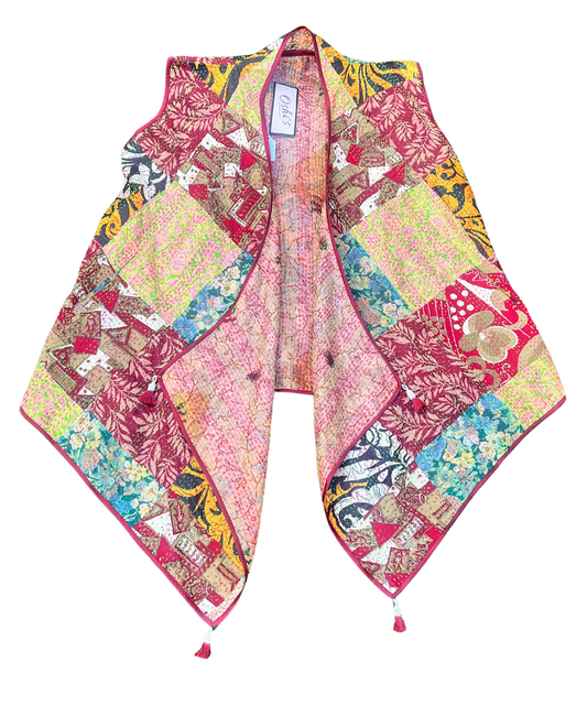 Baul Kantha Cape Jacket